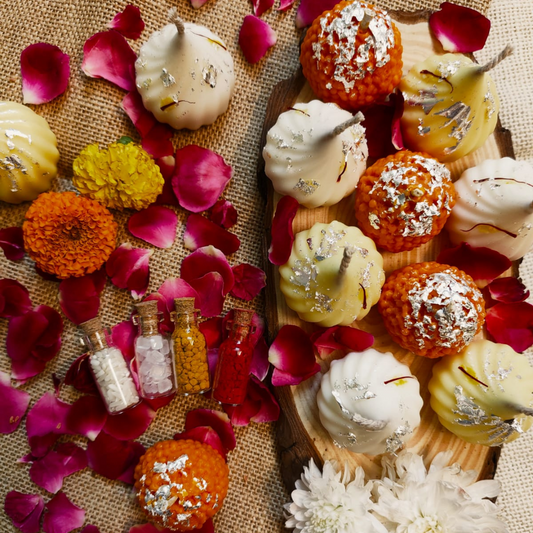 Modak & Motichoor Scented Candle Combo – A Festive Delight - Pack of 4