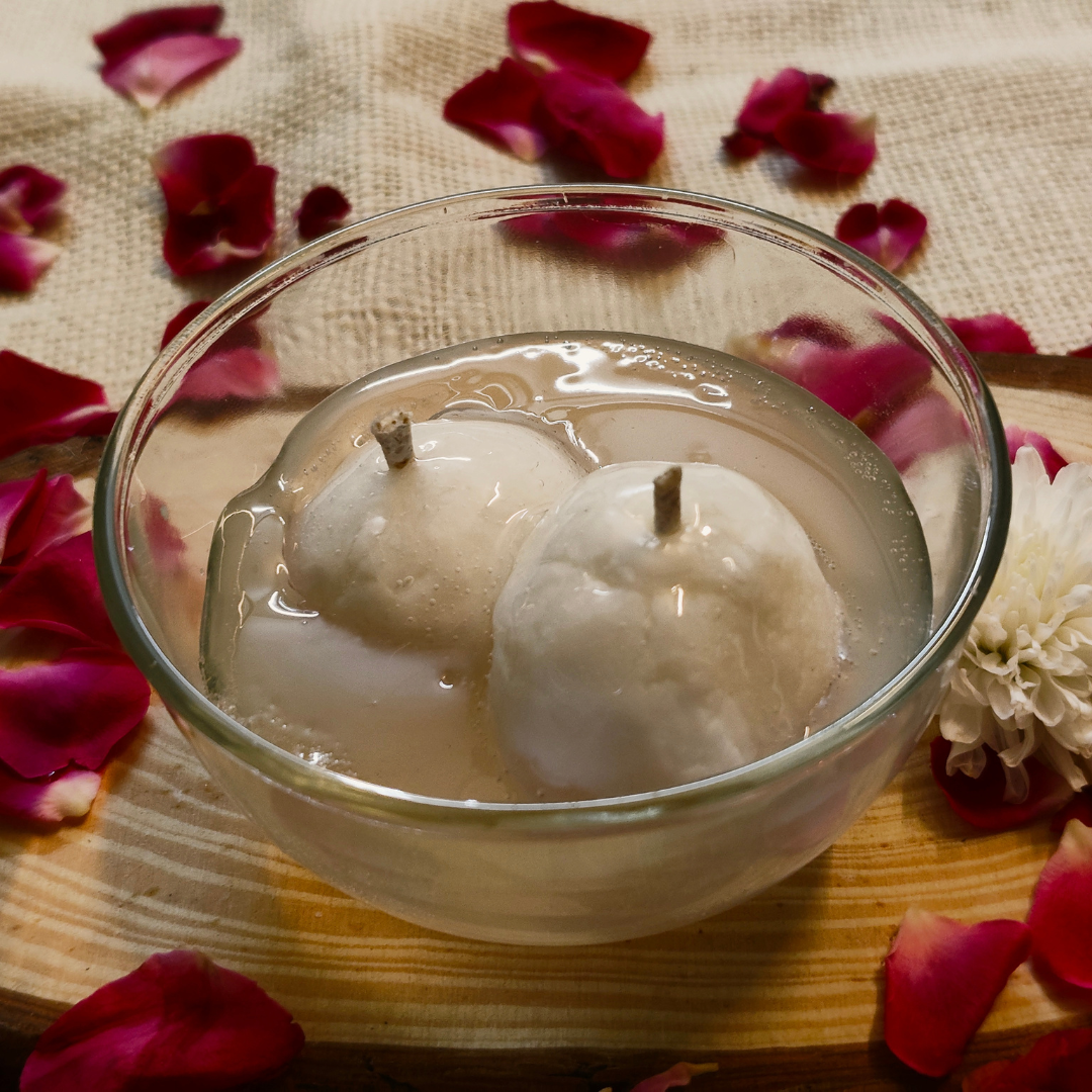 Rasgulla Scented Candle Diwali Edition - Lilly of the Valley Fragrance