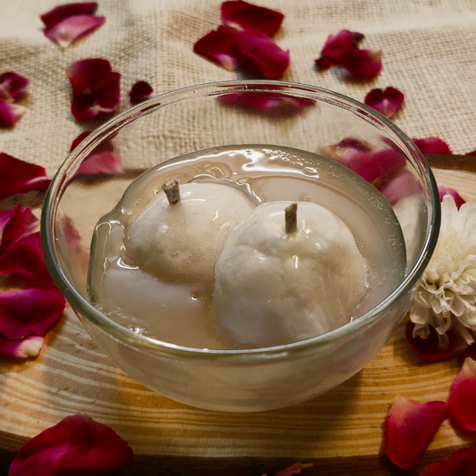 Rasgulla Scented Candle Diwali Edition - Lilly of the Valley Fragrance