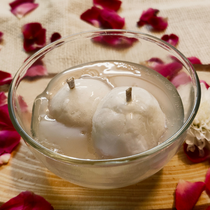 Rasgulla Scented Candle Diwali Edition - Lilly of the Valley Fragrance