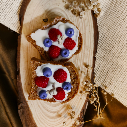 Toastberry Scented Candle - Toast Shaped - Pack of 2