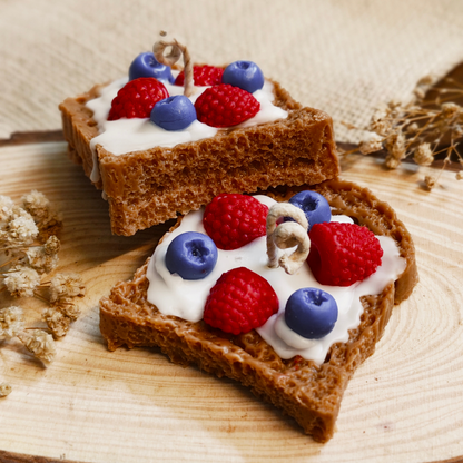 Toastberry Scented Candle - Toast Shaped - Pack of 2