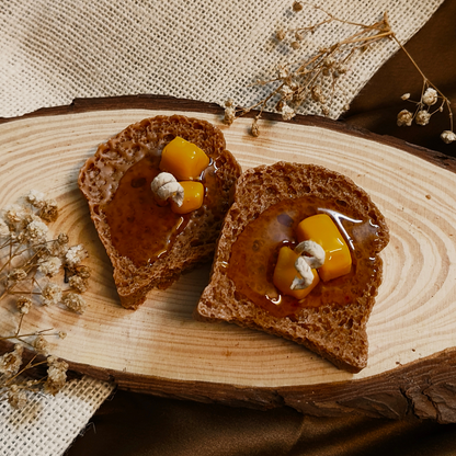 Caramel Crust Scented Candle - Butter & Bread Shaped - Pack of 2