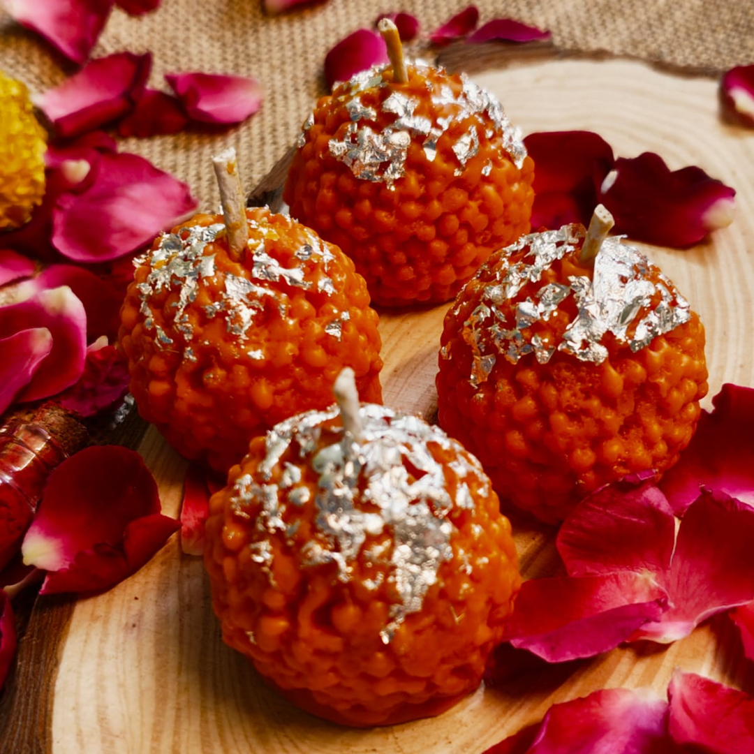 Motichoor Scented Candle - Diwali Edition - Pack of 4