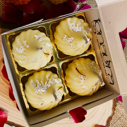 Scented Modak Shaped Candles – Diwali Edition - Pack of 4