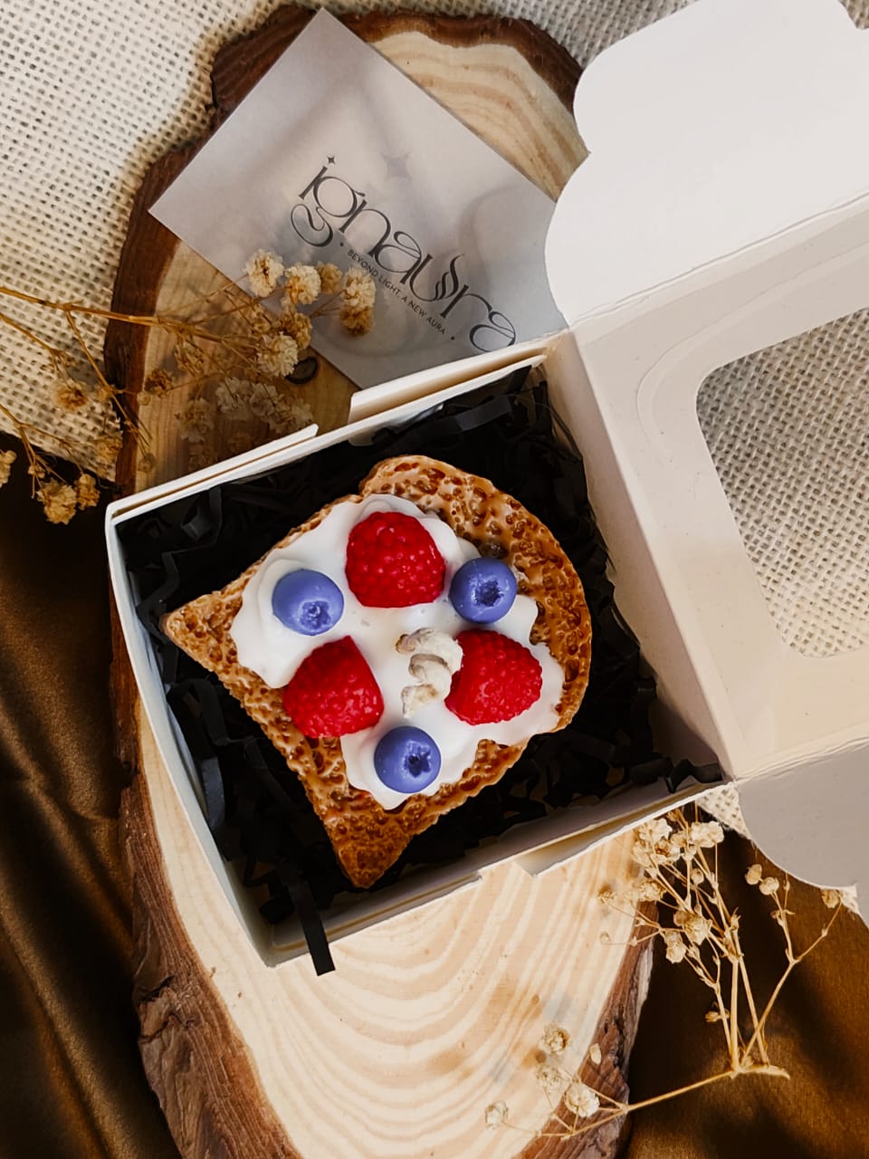 Toastberry Scented Candle - Toast Shaped - Pack of 2